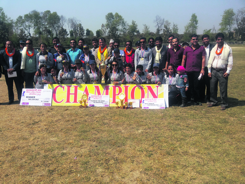 APF crowned PM Cup Women's cricket champion